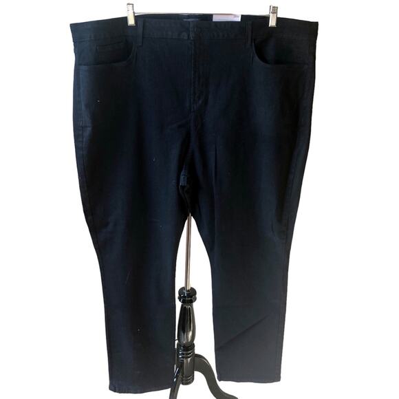 NYDJ Sheri slim jeans plus size black 28W - Picture 3 of 4